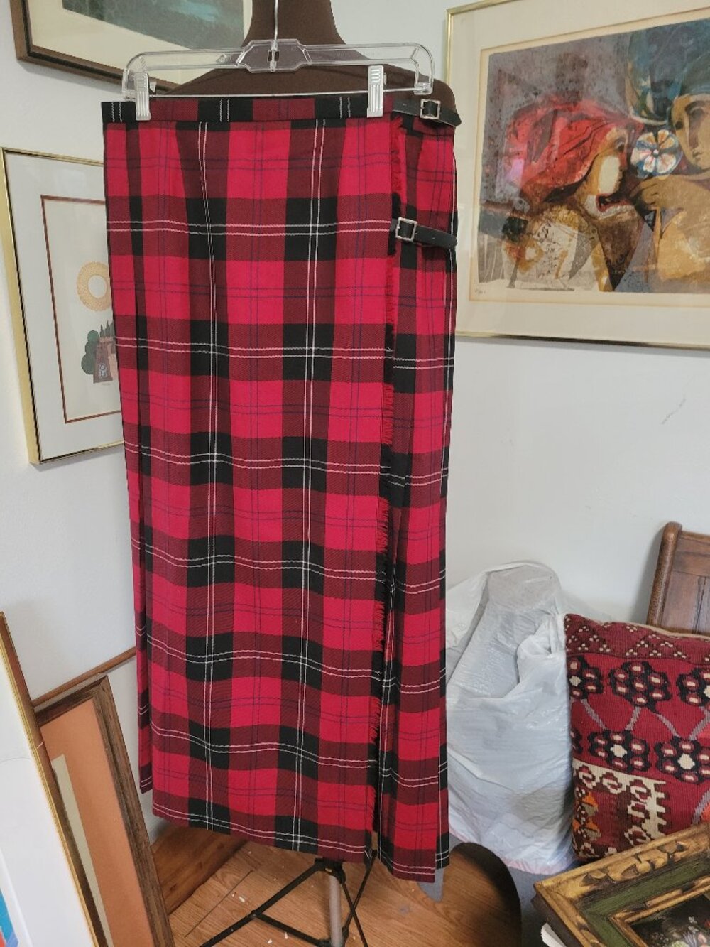 Talbots Long Ladies Kilt Size 14 100% Wool